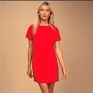 New with tags Lulu’s red shift dress